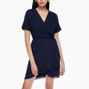 Aritzia Babaton Wallace Dress Navy